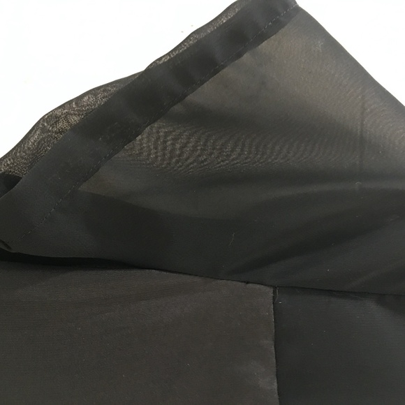 BCBGeneration {XS} Duster / Dress Black Sheer S/S - Picture 3 of 10